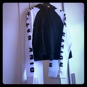 Victoria secret pink nation cropped hoodie